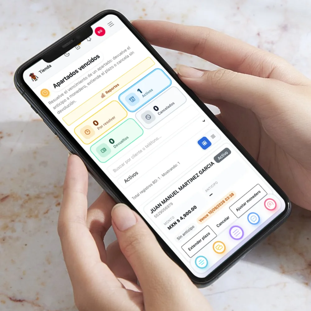 Sistema de Apartado de Productos y Pagos a Plazos Cart WMS