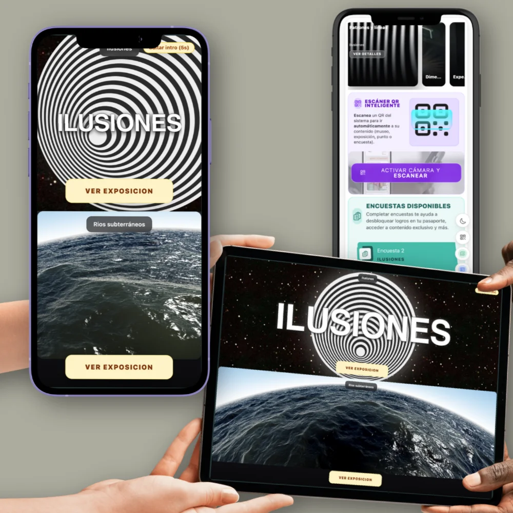 Animaciones Fluidas y Compatibilidad Móvil y Tablet Museo PWA