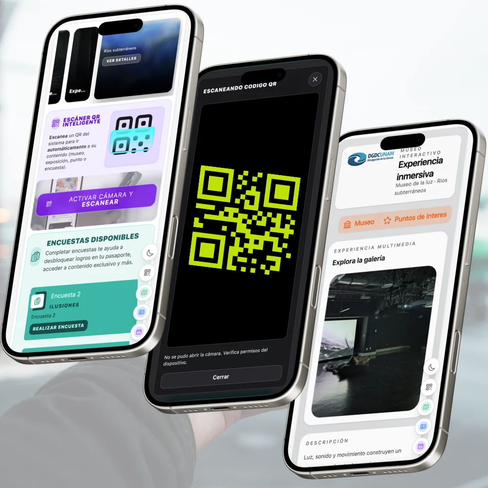 Experiencia Inmersiva Escaneo de QR sin Instalar Apps Museo