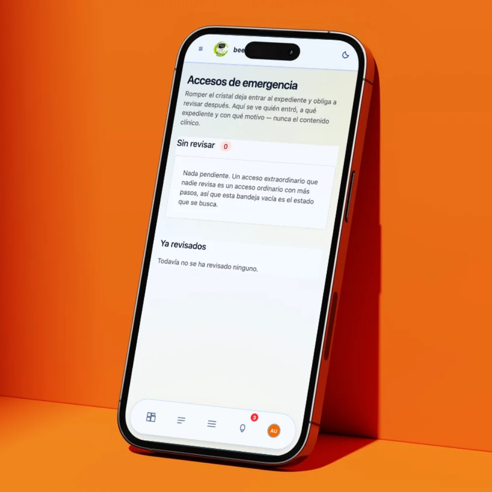 Acceso de Emergencia con Resumen Clínico Inmediato y Código QR