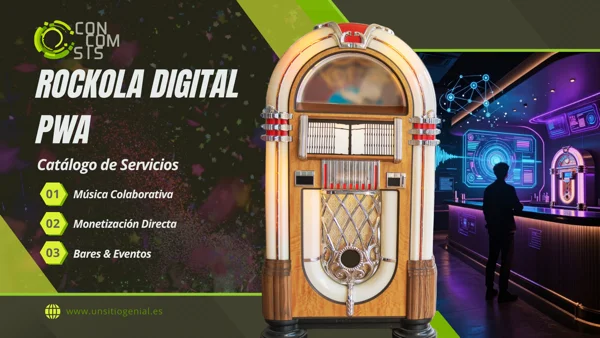 Rockola Digital PWA Música Social y Monetización